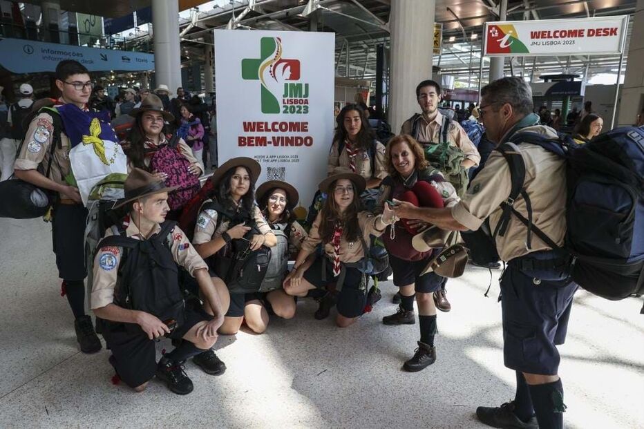 Peregrinos de todo o mundo chegam a Lisboa para a JMJ