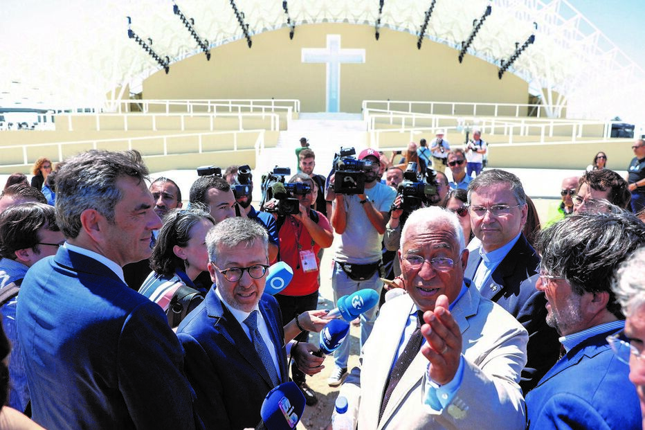 António Costa visitou o Parque Tejo, palco dos principais eventos da Jornada Mundial da Juventude 