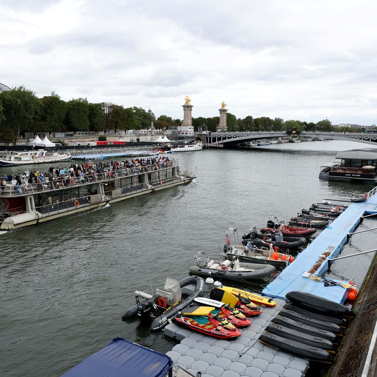 Qualidade da água do rio Sena, em Paris, obriga a cancelar prova teste de  natação para os Jogos Olímpicos