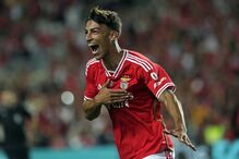 Musa celebra o golo marcado