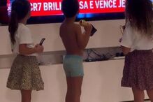 Georgina Rodríguez vê a vitória de Cristiano Ronaldo na CMTV