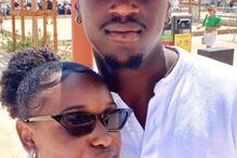 Edmilson Rocha e a namorada Edla