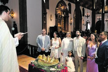 Família reunida no batizado e aniversário da sobrinha de CR7