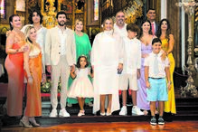 Família reunida no batizado e aniversário da sobrinha de CR7