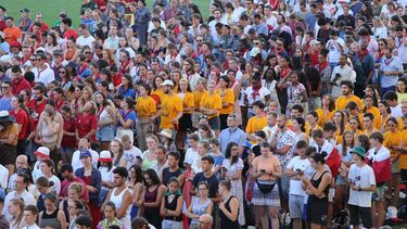 Jovens participantes na JMJ durante a Missa de Envio em Faro