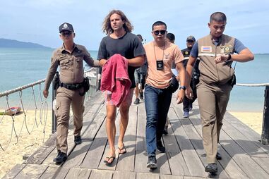  O momento da detenção de Daniel Sancho