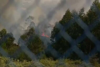 A42 cortada devido a reacendimento de incêndio em Lordelo