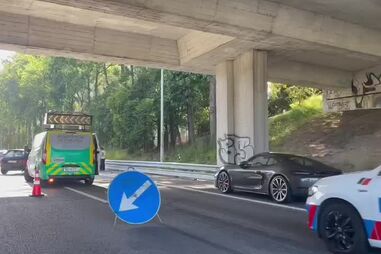 Acidente na VCI na zona da Prelada