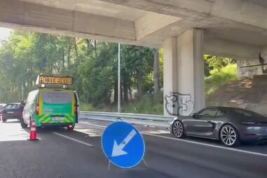 Acidente na VCI na zona da Prelada