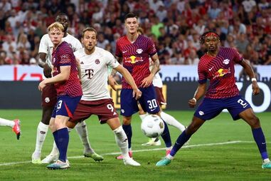 Harry Kane na estreia pelo Bayern