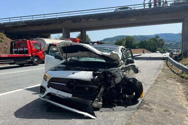 Acidente no IC20 em Arcos de Valdevez