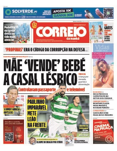 Capas Correio da Manhã de Junho de 2023