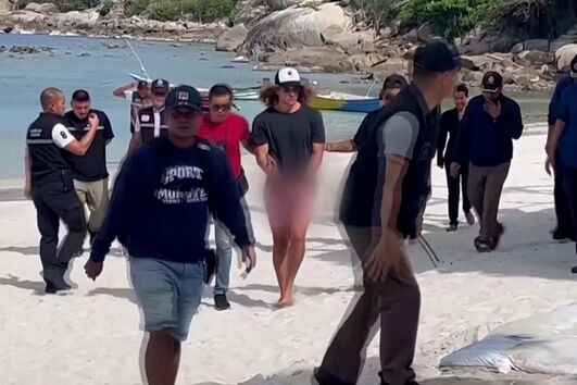 Vídeo mostra Daniel Sancho a acompanhar a polícia tailandesa ao local onde terá atirado partes do corpo de cirurgião