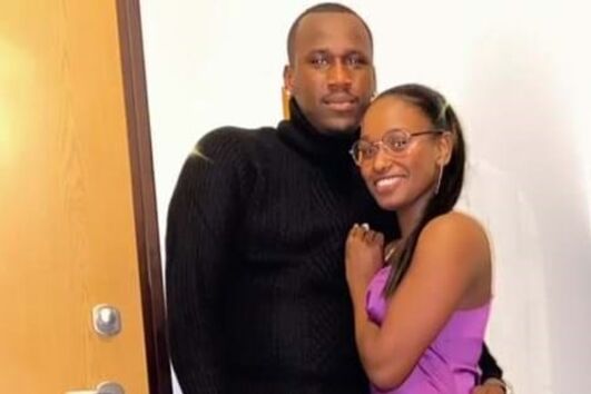 Edmilson Rocha e a namorada Edla