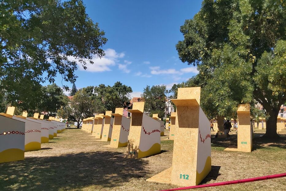 Confessionários no Parque do Perdão foram muito requisitados pelos jovens