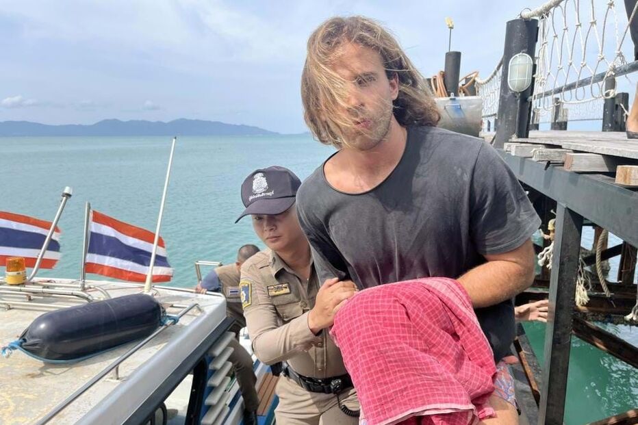 O momento da detenção de Daniel Sancho 