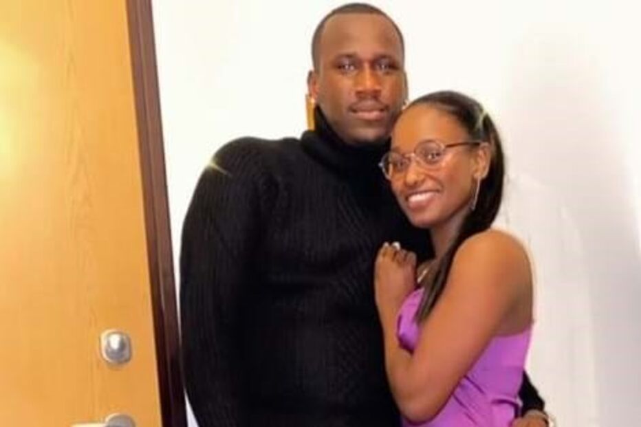 Edmilson Rocha e a namorada Edla