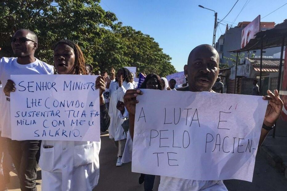 Protestos de médicos em Moçambique