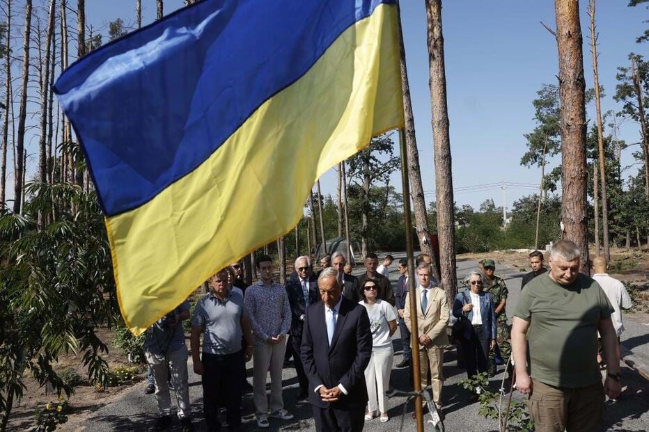 Marcelo presta homenagem aos defensores da Ucrânia durante cerimónia em Moschun 