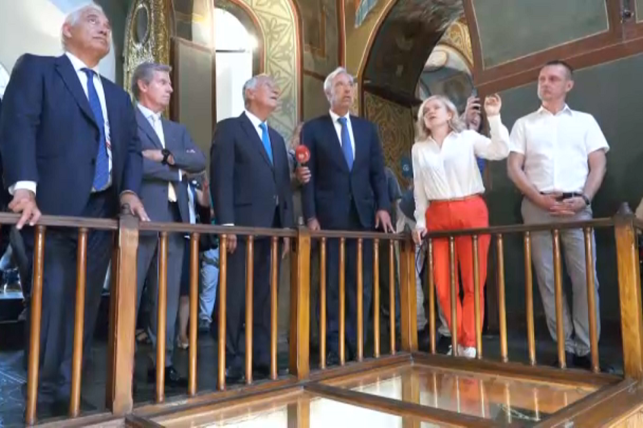 Marcelo Rebelo de Sousa visita Catedral de Santa Sofia