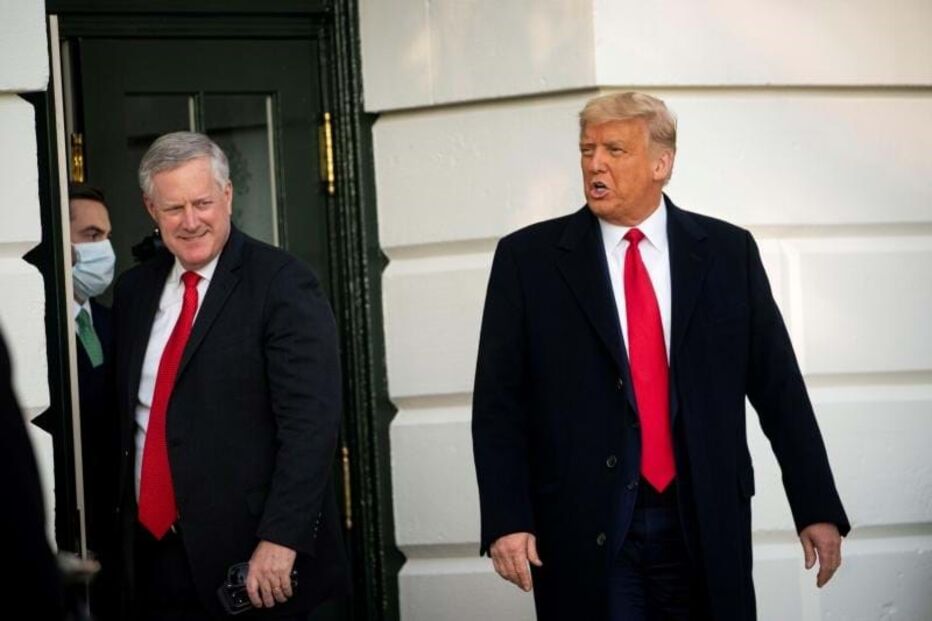 Donald Trump com Mark Meadows