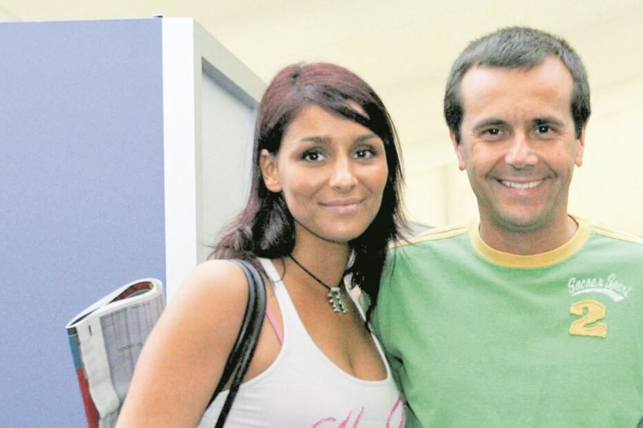 Jorge Gabriel ao lado da agora ex-mulher Filipa Gameiro