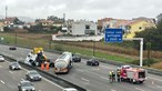 Despiste de camião-cisterna obriga ao corte da A3 na Maia, sentido Porto-Braga