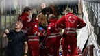 Adepto do Sporting cai ao fosso durante jogo com Sturm Graz e fratura a coluna