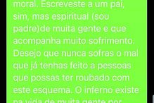 Padre Paulo Duarte desmascarou o burlão e fez um alerta público, publicando mensagens