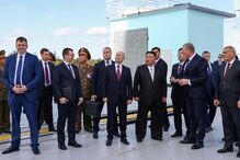 Vladimir Putin e Kim Jong Un visitam o Сosmódromo de Vostochny na Rússia 