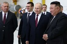 Vladimir Putin e Kim Jong Un visitam o Сosmódromo de Vostochny na Rússia 