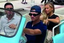 Margarida com Lando Norris, no Mónaco