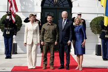 Zelensky é recebido por Joe Biden na Casa Branca
