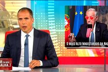 Rábula foi acompanhada por várias fotomontagens