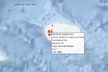Abalo sentido na Ilha Terceira