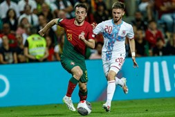 Diogo Jota bisou no encontro de Portugal frente ao Luxemburgo