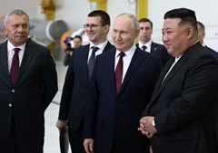 Vladimir Putin e Kim Jong Un visitam o Сosmódromo de Vostochny na Rússia 