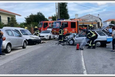 Colisão faz dois feridos e corta EN 308 em Viana do Castelo