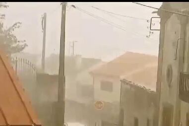 Mau tempo de volta com granizo e chuva