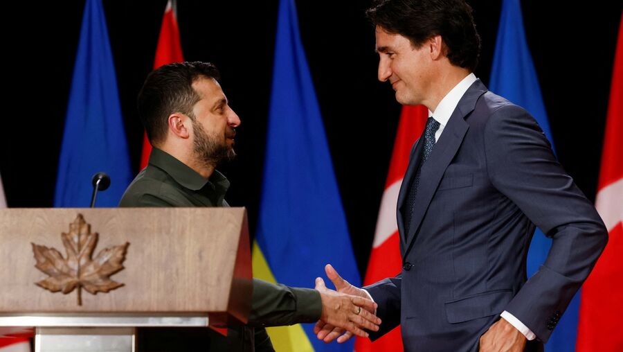 Trudeau e Zelensky