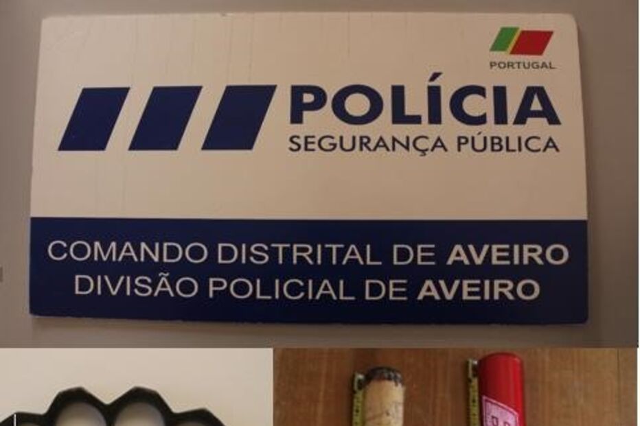 Foram apreendidos dois tacos, soqueira e navalha