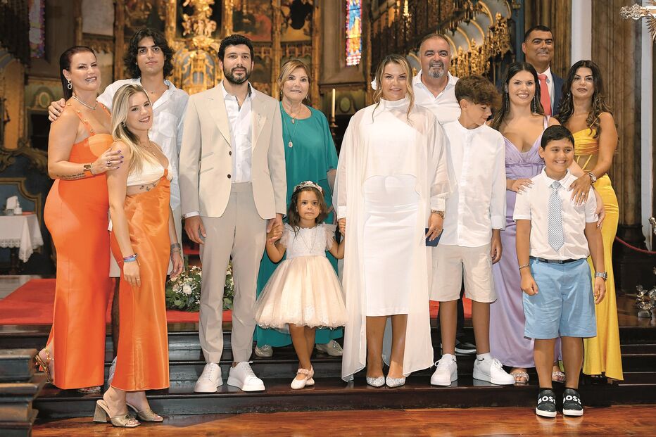 Família no batizado da sobrinha de Cristiano Ronaldo
