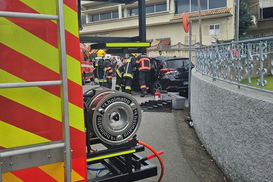 Colisão violenta em Vila Nova de Famalicão