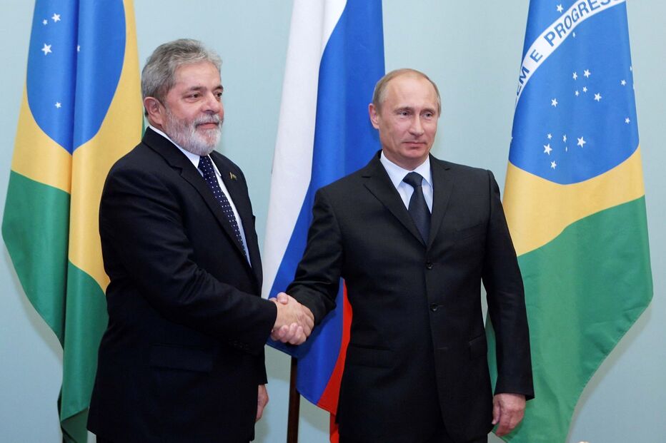 Lula da Silva e Vladimir Putin