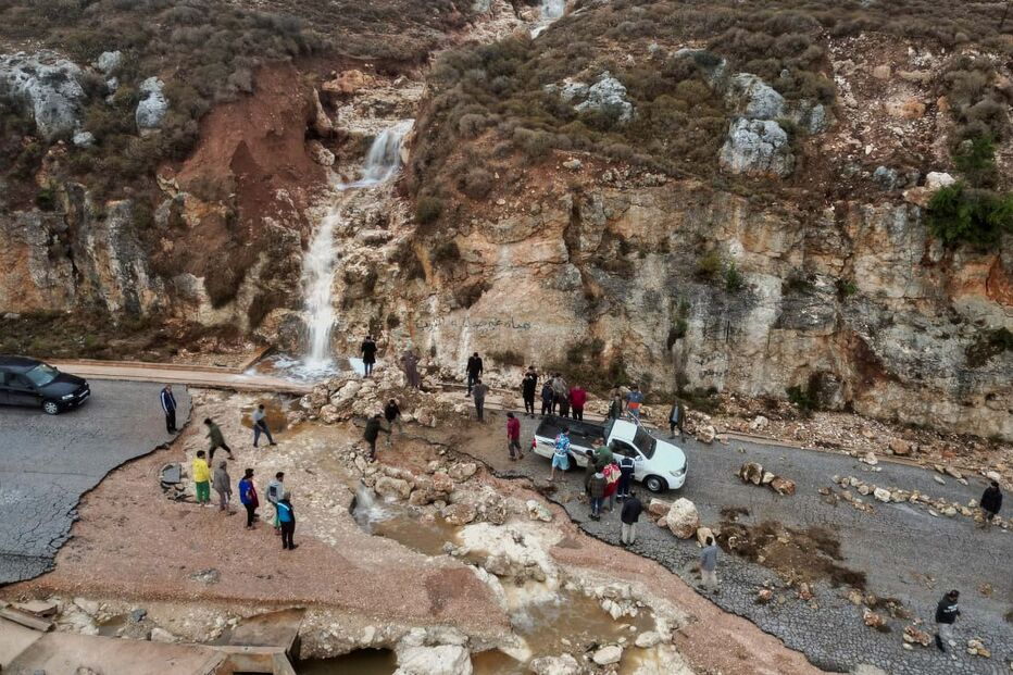 Rasto de destruíçao após tempestade 'Daniel' na Líbia