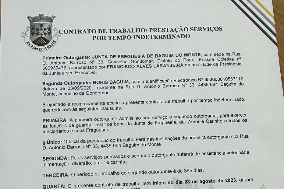 Boris Baguim assina contrato em Gondomar