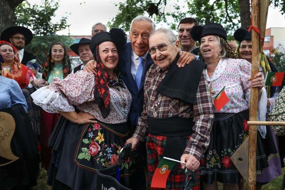 Marcelo Rebelo de Sousa em bairro português de Montreal 