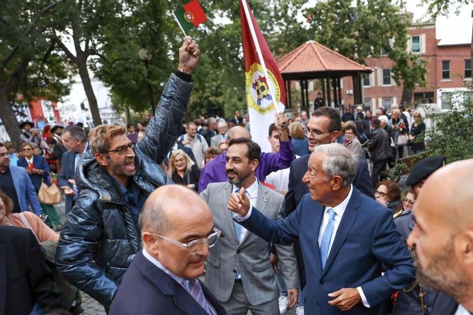 Marcelo Rebelo de Sousa em bairro português de Montreal 