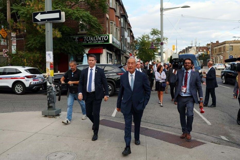 Marcelo Rebelo de Sousa em visita ao Canadá