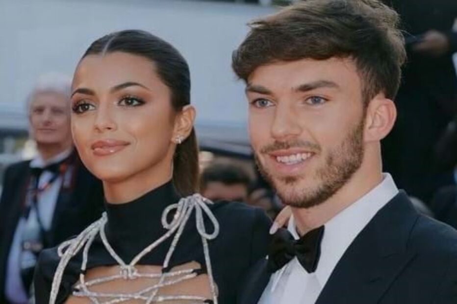 Francisca Cerqueira Gomes e Pierre Gasly